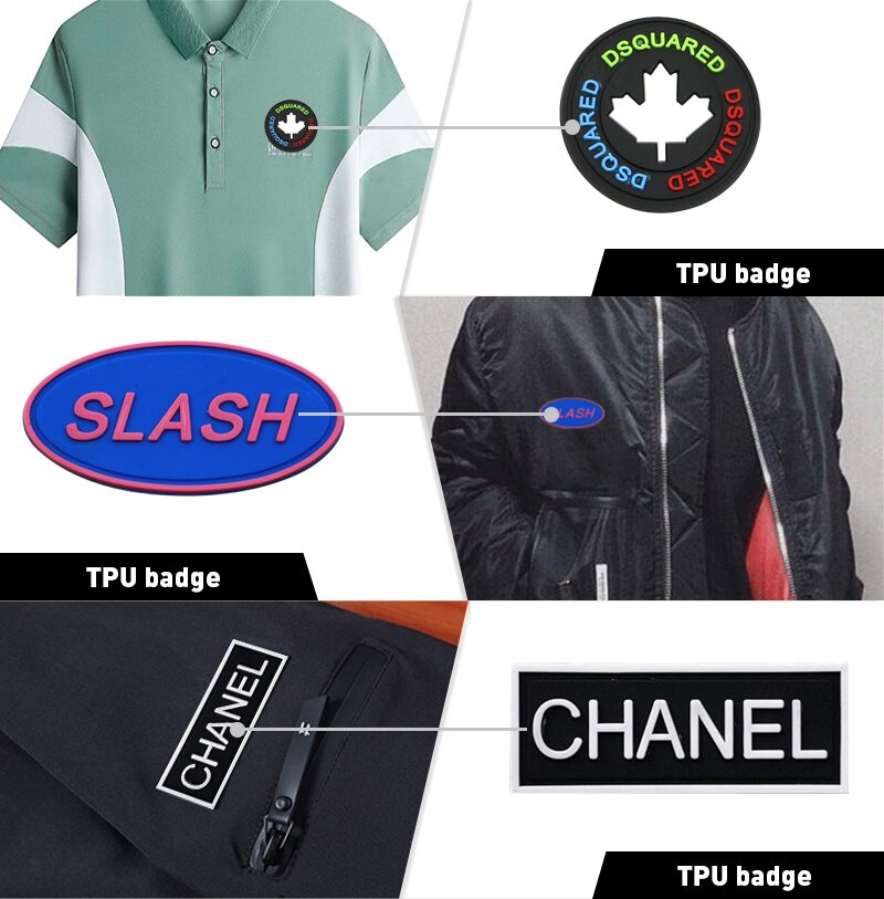 Custom 3D PVC Rubber Patches with Logo f