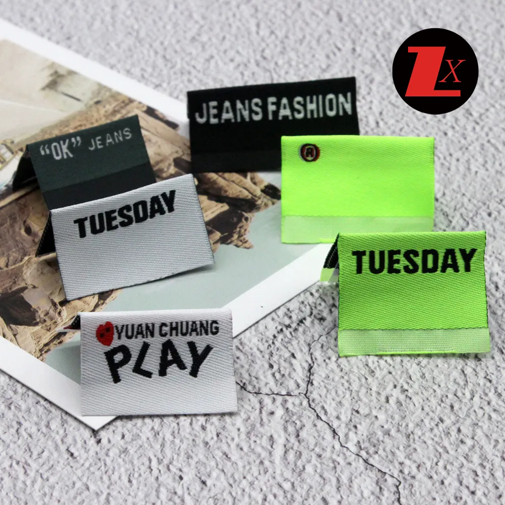 Custom Woven Collar Clothing LOGO & 