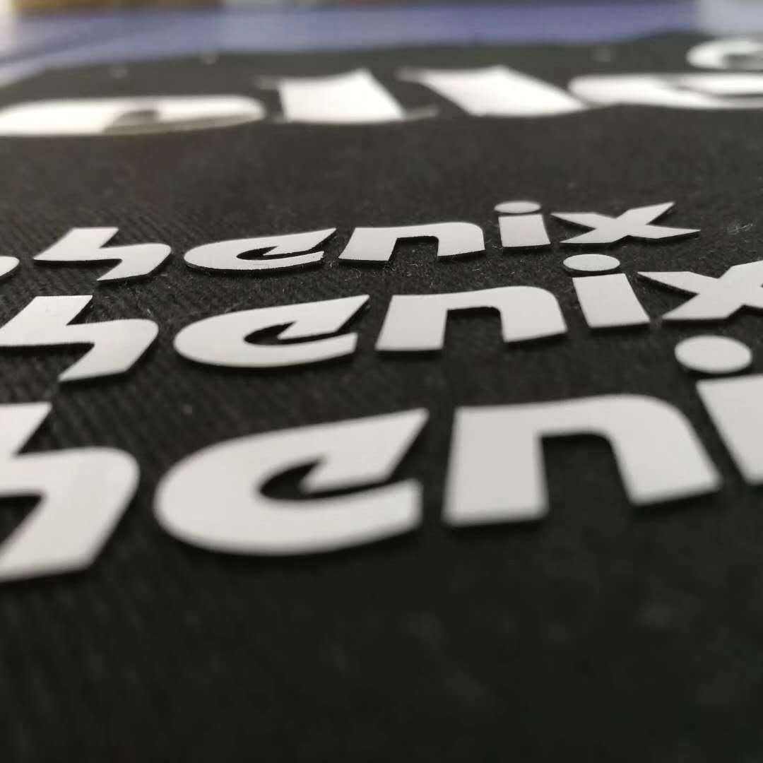 3D Embossed Silicone Logo Heat Transfer 