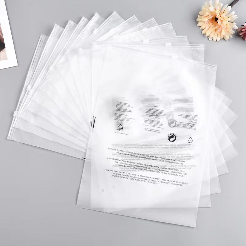 Frosted Plastic Packaging Bag For Clothe