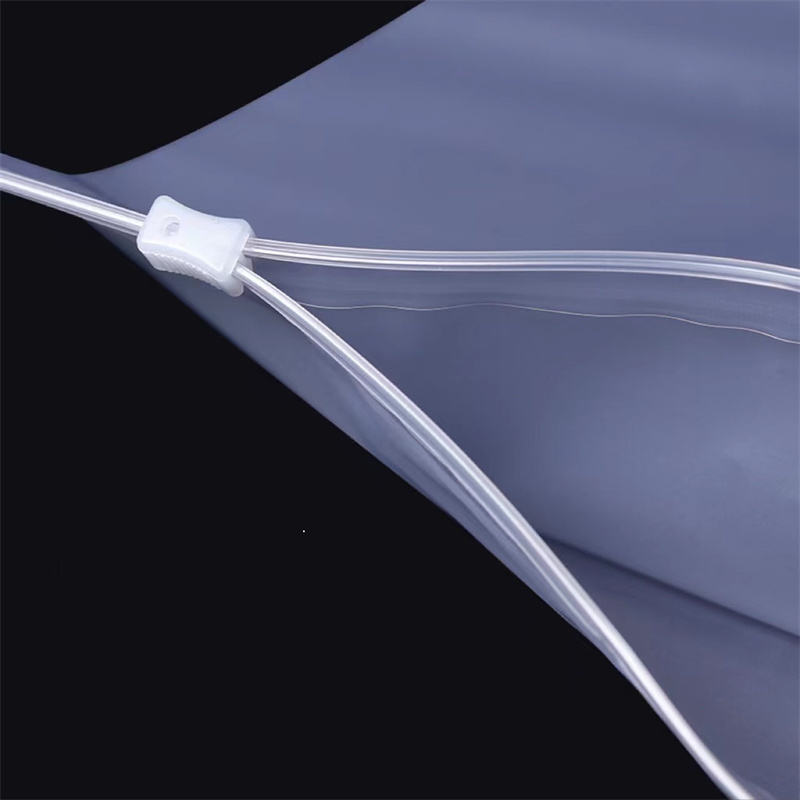 LDPE Cosmetic Clear Frosted Ziplock Plas
