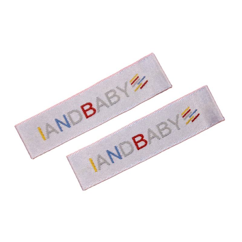 Custom Logo Woven Care Labels for Clothing Brands