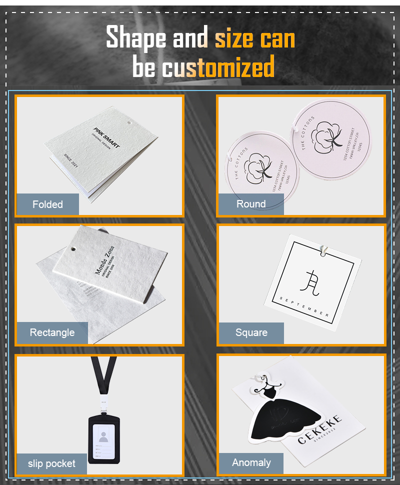 Custom printed hang tags