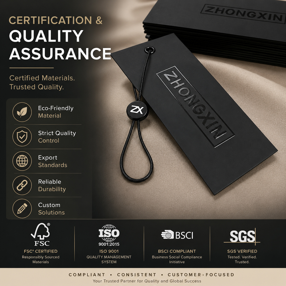 Elastic hang tag for clothing brand cust