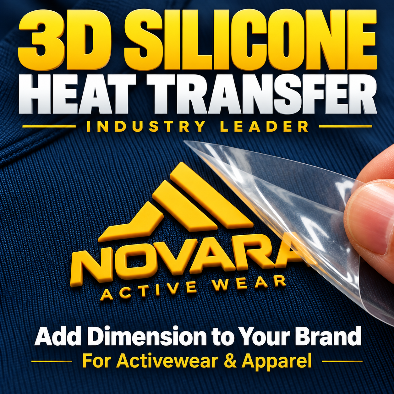 Silicone Logo Heat Transfer Label for Gl